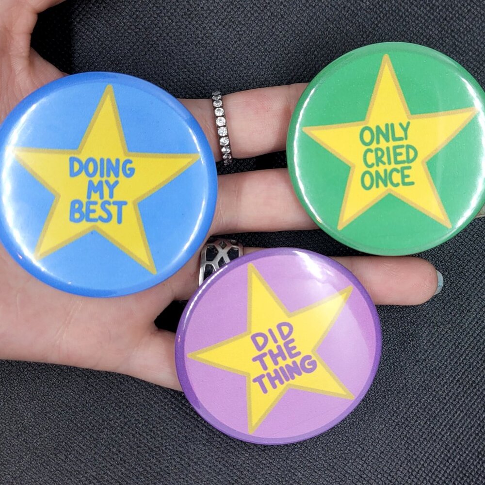 Sarcastic Stars Pinback Button Complete Set - Picture 3 of 15